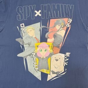 Spy x Family Anime Graphic T-Shirt Navy Blue